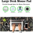 thumbnail image 2 of Office Desk Mat Desktop Pad Extra Large Mouse Pad Gaming Mousepad Mousepads XXL Non-Slip Rubber Base Waterproof with Stitched Edges 35.4" X 15.7" for Game Office, Vintage Woodland, 2 of 7