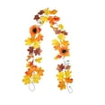 thumbnail image 2 of Fmbmuo Autumn Maple Leaf Vine Garland for Front Porch Welcome, Traditional Fall Decor, Weather-Resistant, 2 of 5