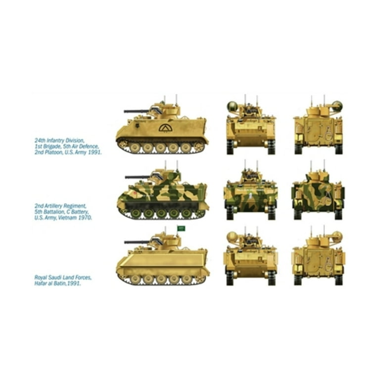 Amazon.com: Italeri M163 Vads Scale 1 : 35, Tanks : Arts