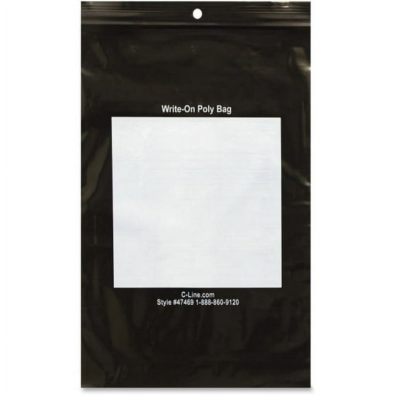 Write-On Poly Bags, 6 x 9, 1000/BX, 47469