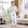 thumbnail image 6 of FORMRS Onesies Pajama for Adults Unisex Hoodie Winter Jumpsuit One Piece Sleepwear, Sizes S-2XL, Simple Cartoon Snowmen, 6 of 7