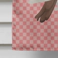 thumbnail image 4 of Carolines Treasures BB7944CHF German Helmet Pigeon Pink Check Canvas House Flag, 4 of 4
