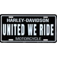 thumbnail image 1 of Harley-Davidson United We Ride Metal License Plate, 1 of 1