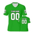 thumbnail image 2 of Yuhangmm T Shirts for Women, Custom Football For Men Women TeamName Football Customized Sport Shirt Fans Neck Top for Women Green XXXXL, 2 of 4