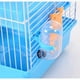 Cage de Hamster pour Animaux de Compagnie de 3 Étages Maison de Luxe Souris Portatives Décoration de l'Habitat Bleu – image 2 sur 8