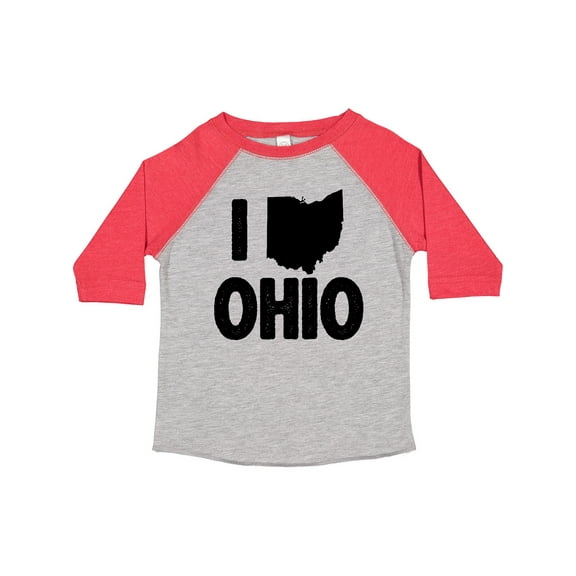 Inktastic I Love Ohio with State Silhouette Boys or Girls Toddler T-Shirt