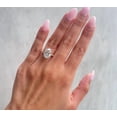 thumbnail image 2 of solitaire jewels IGI Certified Hidden Halo 4CT Oval Cut Lab Grown Diamond Engagement Ring For Women, 14K White Gold, EF Color VS Clarity, 2 of 6