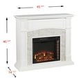 thumbnail image 3 of SEI Furniture Seneca Faux Stone Electric Fireplace TV Stand, 3 of 3