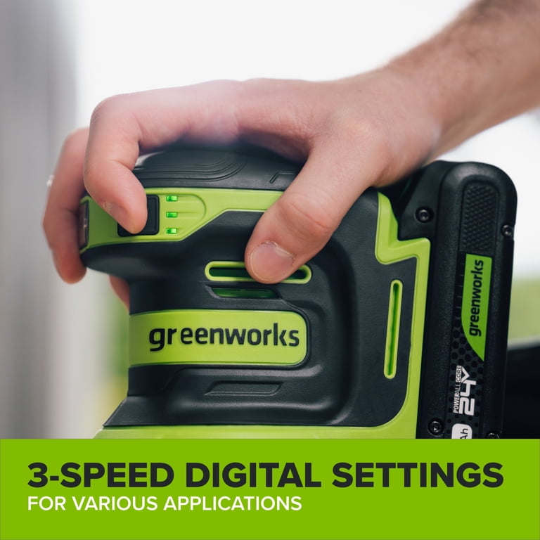 Greenworks PowerAll 24V Brushless Orbital Sander, Tool Only
