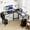 Black, variant on EDX L Shaped Computer Desk Corner Desk, Gaming Table 50 inch PC Writing Study Desk for Home Office Dorm Small Space, Black