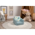 thumbnail image 2 of Delsit Kids Couch for Toddlers - 2 in 1 Convertible Foam Armchair to Lounger, Comfy Flip Out Lounge Chair, Sofa for Children, Made in Europe, 2 of 4