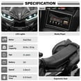 thumbnail image 2 of VOLTZ TOYS 12V ATV Off-Road Ride-On Car for Kids, Electric 4-Wheeler Motorized Quad Toy Vehicle with High/Low Speed Switch, LED Headlights & MP3 Player, Black, 2 of 6