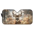 thumbnail image 2 of Uorisanigo Deer Forest Sunshade for Car Foldable Windshield Cover Reflector Sunshade Car Accessiores Front Sun Shield Protector Reflective Polyester Blocks Heat and Sun Fit Most Cars, 2 of 7