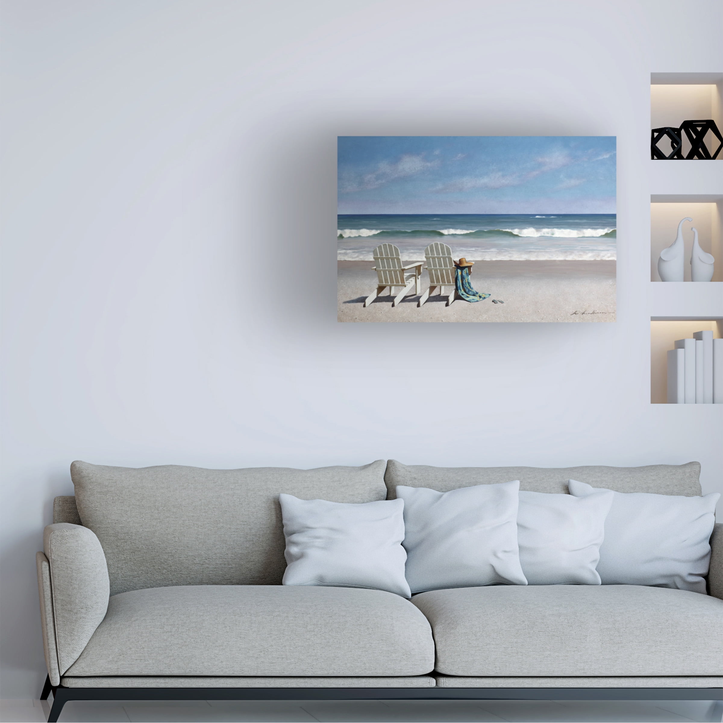 Zhen Huan Lu ' Tide Watching' Canvas Art