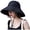 Black, variant on Holzlrgus Wide Brim Bucket Hat - UPF50 Protection Travel Beach Sun Hat with Semi-Rigid Adjustable Foldable Brim