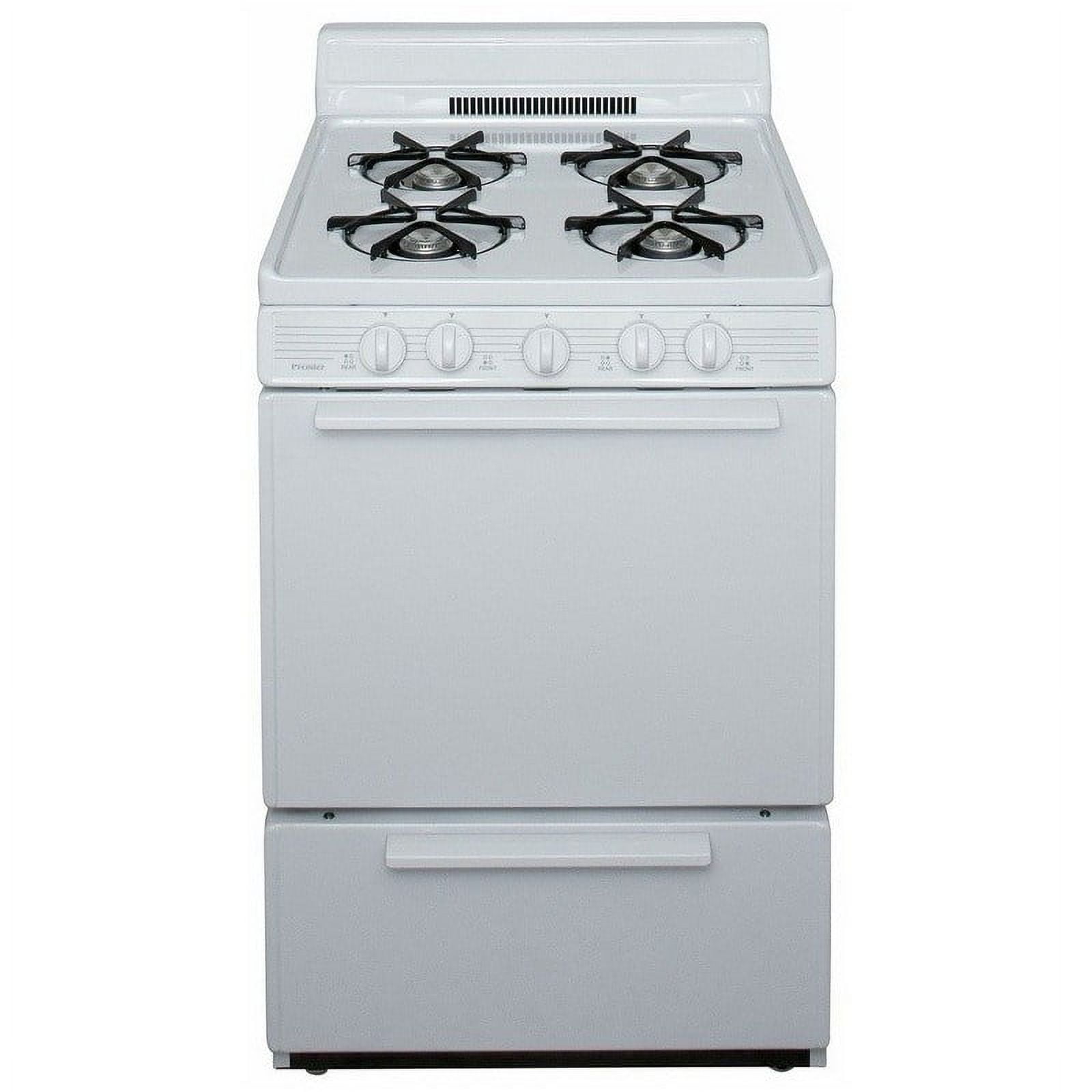 Premier SCK100OP - 24 Inch Freestanding All Gas Range with Open 3 cu. ft. Total Oven Capacity in White