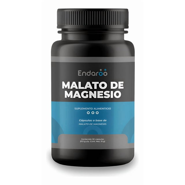 Malato De Magnesio 30 Capsulas 500 Mg Sin Sabor