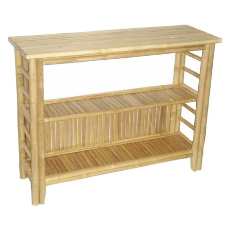 Bamboo54 Bamboo Fancy Shelf Console Table Shelf