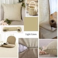 thumbnail image 2 of Decorative Farmhouse Square Throw Pillow Cover Linen Watercolor Botanical Flowers Leaves Floral Pattern Vintage Beige Burgundy Grass Modern Original Cushion Case for Sofa Bedroom Car 16x16 Inch, 2 of 3