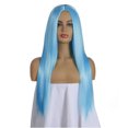 thumbnail image 2 of Graflsoa Perruque en Fibre Synthétique Bleu Ciel pour Femmes - Perruque Longue Droite pour Fête, Résistante à la Chaleur, Pré-Styletée, Longueur 65cm, Circonférence de Tête 57cm, Légère et Confortable pour Toutes les Occasions, 2 of 7