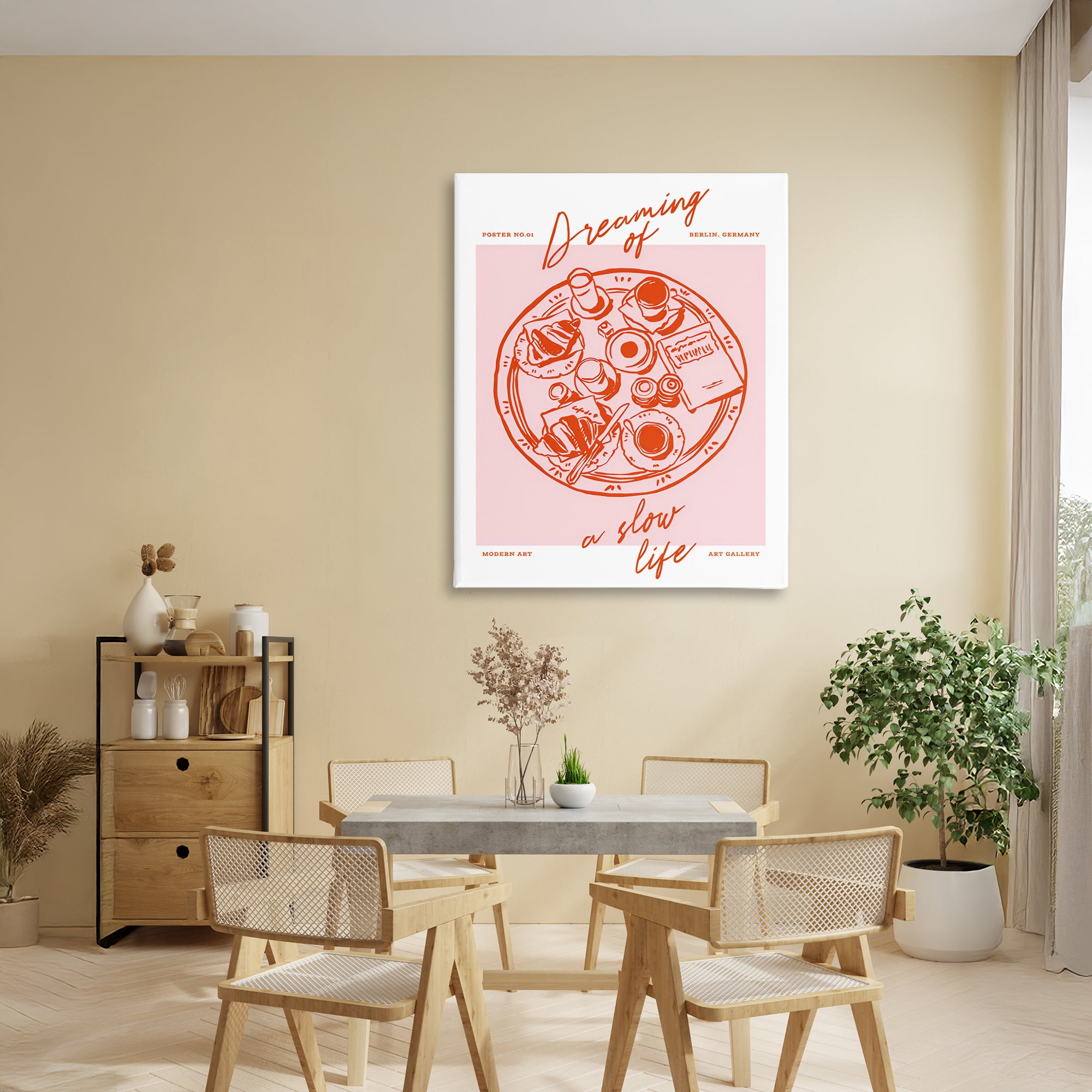 Stupell Industries Dreaming Of A Slow Life Canvas Wall Art, design by The Prints Vibe