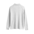 thumbnail image 5 of LTTVQM Men's Polo Shirts Waffle Textured Heavyweight Knitted 2026 Winter Shirts Casual Oversized Long Sleeve Golf T-Shirt Light Gray 3XL, 5 of 7