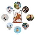 thumbnail image 6 of Daiia Vintage Cowboy On A Bronco Horse Pattern Drawstring Backpack, Gym Bag, Lightweight Backpack, Water-Resistant Bag Travel Sports Backpack, Fitness Bag, Yoga Bag-Small, 6 of 6