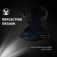 thumbnail image 5 of Haiem Starry Sky Wall Flying Tiger Pattern No-Pull Dog Harness Reflective Front Clip Vest with Handle,Step-in Air Dog Harness,Adjustable 2 Metal Rings 4 Buckles-Large, 5 of 6