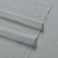 thumbnail image 5 of Color Sense 100% Cotton Percale Single Flat Bedsheet Cool & Crisp King Light Gray, 5 of 8