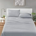 thumbnail image 4 of Degrees of Comfort Coolmax Cooling Sheets Set for Twin Size Bed, Moisture Wicking for Night Sweats Best Comfort, Cool Sheets for Hot Sleepers During Warm Weather with Deep Pocket - 3PC Light Grey, 4 of 5