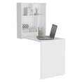 thumbnail image 6 of Kaplar 33" Wide x 23" Deep folding Table with Four Shelves, Floating Table, Retractable Table, Floating Desk, Ironing Table White, 6 of 8