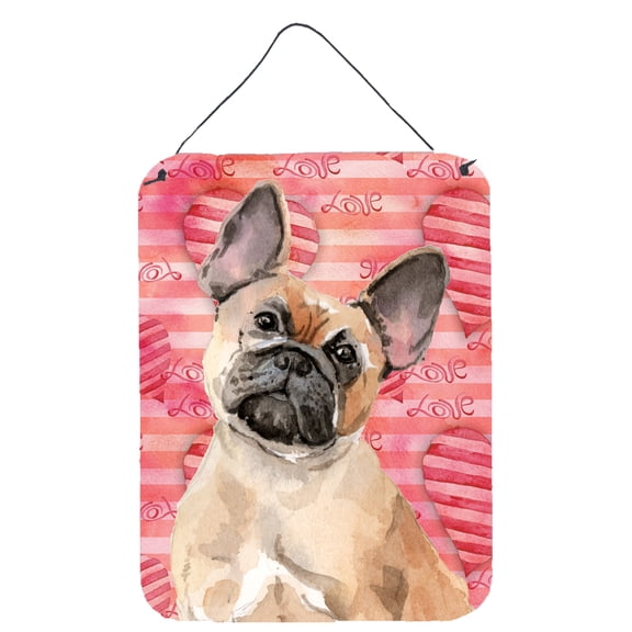 Fawn French Bulldog Love Wall or Door Hanging Prints