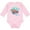 AD-Pink, variant on Fort Lauderdale, Florida Swimming Sea Turtle with Bubbles Boys or Girls Long Sleeve Baby Bodysuit