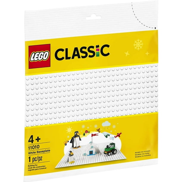 Lego Classique, Plaque de Base Blanche 1 pc 11010