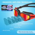 thumbnail image 4 of Kids FYBTO , FYBTO 2 Packs Comfortable Polarized Swimming FYBTO Age 6-14, 4 of 7