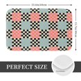 thumbnail image 2 of Rateoe Colorful Checkered Pattern Flannel Door Mat Indoor Outdoor Entrance, Waterproof All-Weather Doormat,Fade Resistant, Low Profile Entryway Mat 16x24in, 2 of 7