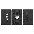 thumbnail image 2 of wall26 - 3 Piece Canvas Wall Art - Zen Garden in Black Sand - Modern Home Art Stretched and Framed Ready to Hang - 24"x36"x3 Panels, 2 of 4