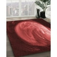 thumbnail image 3 of Ahgly Company Machine Washable Indoor Square Transitional Grapefruit Red Area Rugs, 7' Square, 3 of 7