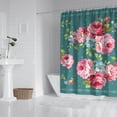 thumbnail image 2 of Pioneer Colorful Floral Shower Curtain for Bathroom Home Decor Bathtubs Waterproof Fabric Curtain with 12 Hooks 84x72in, 2 of 6