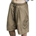 thumbnail image 5 of MIUOWANP Men's Loose Fit Sport Shorts with Pocket Solid Color Elastic Waist Casual Half Shorts Size XXXL(14)Khaki, 5 of 5
