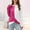 Hot Pink, variant on Aloohaidyvio Long Sleeve Tops,Women's Basic T Shirts Casual Long Sleeve V Neck Loose Fit Plain Tunic Tees Tops Blouse