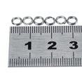 thumbnail image 1 of Sonew 50pcs/100pcs 7 Sizes Stainless Steel Fishing Tackle Bait Double Circle  Split Ring Connector ,snap split ring, double circle split ring, 1 of 2