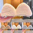 thumbnail image 4 of Bangs Hair Clip Plush for Cat Ears Hair Barrettes Animal Ears Hair Side Clips Cartoon Barrettes Hairstyle Accessories, 4 of 4