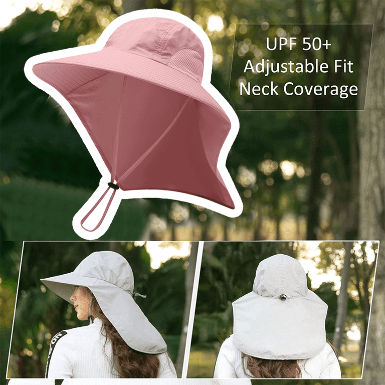 Fishing Hat Sun Cap with Neck Cover Flap, Sun Protection Baseball Cap with  Flap for Hiking Safari Men UPF50+