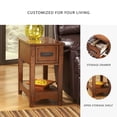 thumbnail image 4 of Signature Design by Ashley Contemporary Breegin Chairside End Table Brown, 4 of 7