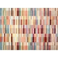 thumbnail image 1 of Ahgly Company Indoor Rectangle Contemporary Sunrise Orange Abstract Area Rugs, 7' x 9', 1 of 6