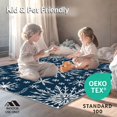 thumbnail image 4 of ODIKA 2'x3' Machine Washable Non-Slip Area Rug, Winter Wonderland Frosty Crystals Half Round Decorative Floor High Traffic Rug, Blue, 617644, 4 of 5