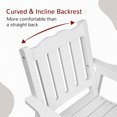 thumbnail image 6 of Stoog Patio Chair with Backrest, Oversized All-Weather Outdoor Dining Chair for Garden, Backyard, 400 lbs Weight Capacity, White, 6 of 9