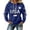 A1-Blue, variant on Women's Patriotic Graphic Hoodies Sweatshirts 4th of July 250th Anniversary Anniversary Themed Pullover Hoodie Soft Casual Sweatshirt With Front Pocket For Year Round Comfort Black 3XL