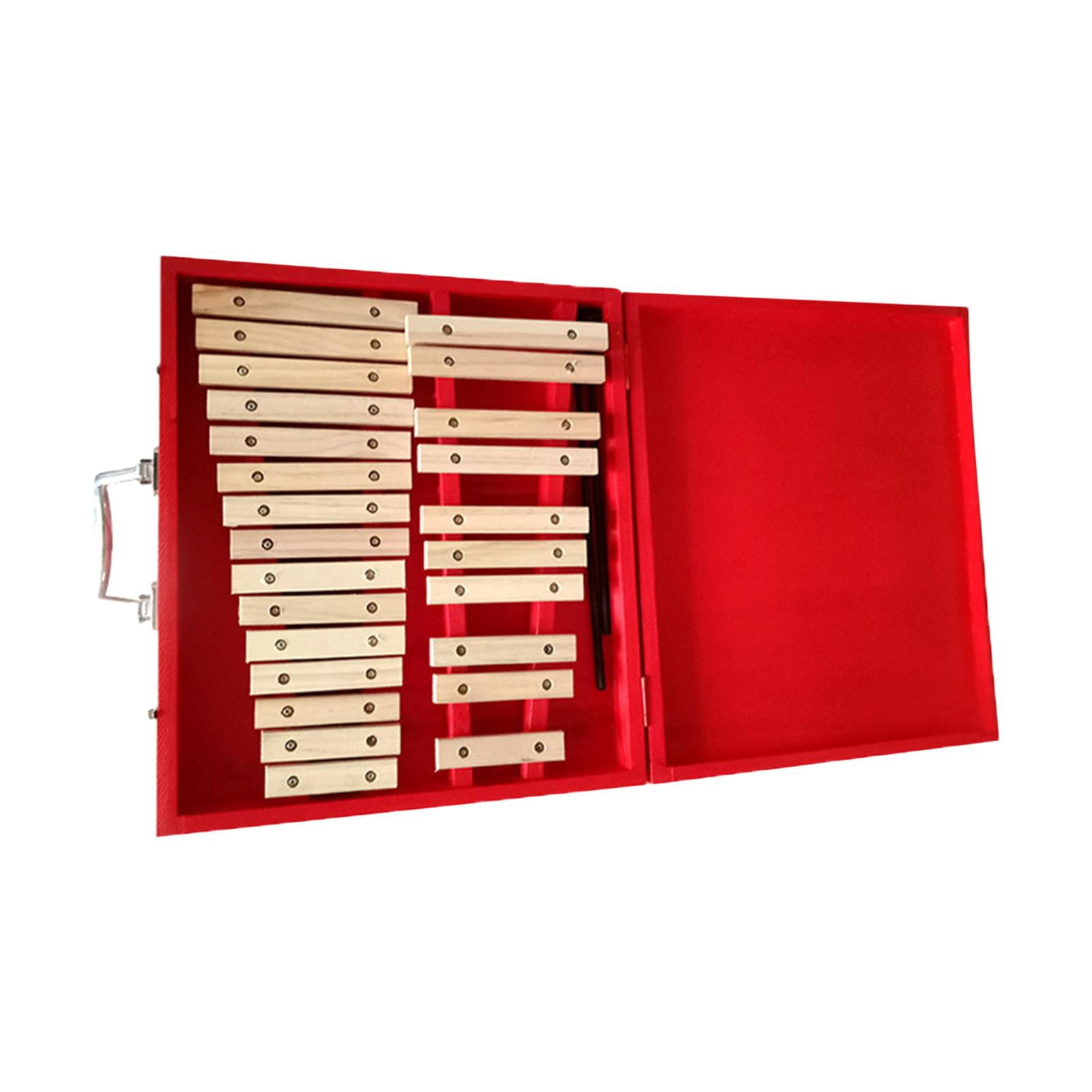 LeeQinersw 25 Keys Glockenspiel Learning Kids Xylophone Glockenspiel Musical Instrument for